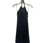 Susana Monaco XS Black Keyhole Halter Dress Elegant Style Nylon Blend Photo 2