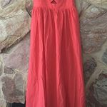 Commense Cotton Sleeveless Pockets Cutout Long Dress size M Red Size M Photo 2