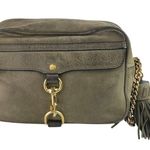Rebecca Minkoff  Women's Brown Brushed Pebbled Leather Chain Strap Crossbody Bag Photo 1