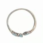 925 TOE RING XS STERLING SILVER BUTTERFLY STONE OPEN PERFECT FIT ACCESSORY Photo 5