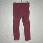 Lululemon  Wunder Train Crop 23" Brier Rose Size 10 Everlux Leggings w/ Pockets Photo 2