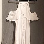 BB Dakota White Kaless Ruffle Sheath Dress Photo 7