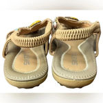SIKETU SUMMER SLING BACK‎ SANDALS BEACH BOHEMIAN BEADED STONE DETAILS SIZE 8.5 Tan Photo 5