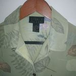 Sigrid Olsen Sigrid Olson S Green Fern Leaf Floral Long Sleeved Top Photo 2