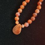 Rust Color Carnelian Beaded Necklace Photo 6