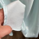 1980s Vintage Barbizon Blue Satin Nightgown Sz M Size M Photo 9