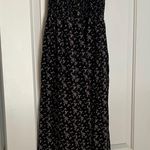 Liberty Love  Black and White Smocked Maxi Dress maternity Photo 0