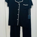 Rachel Zoe  women’s modal pajama set size L black Photo 0