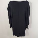 Ashley Stewart  Black Blouse with Tie Sleeves and Pleated Shoulders Size 18/20 Photo 4
