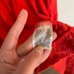 Anthropologie Deletta Embossed Orange Mini Dress Photo 7