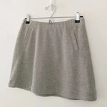 Gap Jersey Knit Mini Skirt in Heather Grey NWT Size XS Retail $45 Photo 6
