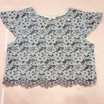 Alexis Tovi Sheer Lace Cropped Top Photo 3