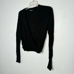 Michael Lauren  black wrap top size XS Photo 3