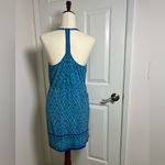 Alice & Trixie  Teal‎ and Navy Geometric Dress Size Medium Photo 2