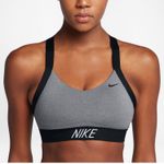 Nike  Gray & Black Pro Indy Logo Bra Photo 2