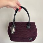 The Sak NWT  By Elliot Lucca Berry Crochet Handbag with Leather Handles Photo 1