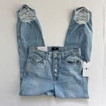 7 For All Mankind  High Waist Cropped Straight Leg Jeans Size 27 NWT Photo 2