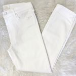 Mother Denim The Mid Rise Dazzler Ankle Straight Jeans Size 28 White Photo 4