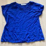 Solitaire 3 for $15! Blue floral blouse top Photo 0