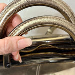 Patricia Nash  Metallic Crossbody Top Handle Shopper Purse Bag Like New Photo 11