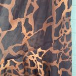 Giraffe print slip dress woman’s size small Black Photo 7