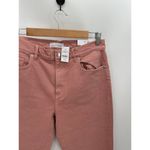Loft Jeans Women NWT 28/6 Pink The High Waist Straight Leg Cropped Cotton Blend Photo 3