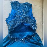 Women's Elegant Appliques Long Prom Dress Beaded Evening Party Gowns xs blue Photo 5