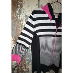 Joseph Ribkoff  striped zip up hoodie, size XS Small, vintage Photo 2