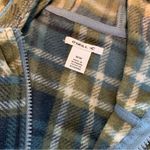 O'Neill O’Neill Blue & Green Plaid Fleece Half Zip Hoodie M Photo 6