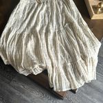 Free People  check print tiered midaxi dress in ivory, Size Small, $108 Photo 12