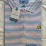 NEW Masters Magnolia Lane Collection Women Small Polo Shirt Augusta Pink Blue‎ Photo 0