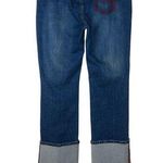 Apple Bottoms Y2k Vintage Jeans Red Cuffed Straight Jeans Size 14 34" NWT Photo 0