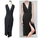 Free People Rising Sun Ribbed Midi Dress - Black - XS Photo 1