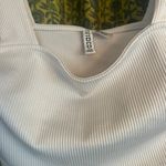 Divided H&M White Ribbed Crop Tank Woman’s Size S Photo 2