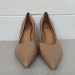 Jeffrey Campbell New nude pointed heels sz11 brown leather slip on sexy classic Photo 1