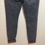 Judy Blue NEW  Skinny Fit Black Buffalo Plaid Patch Distressed Cuffed Jeans 30 Photo 8