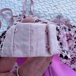 Victoria's Secret PINK XL WOMENS Floral Lace Bralette in Lavender and Black Photo 10