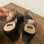 Louise et Cie  Black Open Toe Block Heels size 10 Photo 4