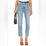 RE/DONE High Rise Button Fly Ankle Crop Stretch Jeans in Light 27 Size 27 Photo 1