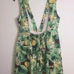 Cute tropical floral mini dress with open back getting ready for summer Size M Photo 1