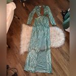 Hello Molly Dear Emilia Azalea Maxi Dress In Aqua Photo 6