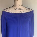 Evereve Sanctuary Havana Blue Charlotte Cold Shoulder Bell Sleeve Top Size Small NWT Photo 5