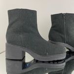 Nine West Cloud 9 Vintage 90’s Dark Green Wool Chunky Platform Lug Ankle Boots Photo 2