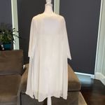 Women’s Ivory Dress & Matching Chiffon Jacket with beautiful detail Size L**READ Size L Photo 5