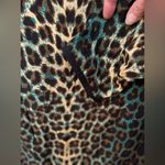 Alice & Trixie  NWT 100% silk leopard print midi dress w/teal highlights Size M Photo 7