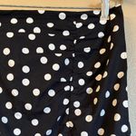 White House | Black Market  Size 10 Polka Dot Ruffle Pencil Skirt Black White Photo 3