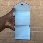 Coach Wyn Small Wallet Colorblock Signature Leather Blue Brown Monogram RARE COLOR HTF Measurement in pics Photo 2