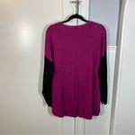 Lafayette 148 New York Sweater Plus Size 2XL Colorblock Pink & Black & White Photo 5