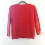 Anthropologie Cardigan Women’s Monogram Beaded Red Sweater Sz S EUC Photo 8