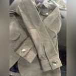 Jild Olive Green Leather Military Style Blazer Jacket Sz S NWT Photo 9